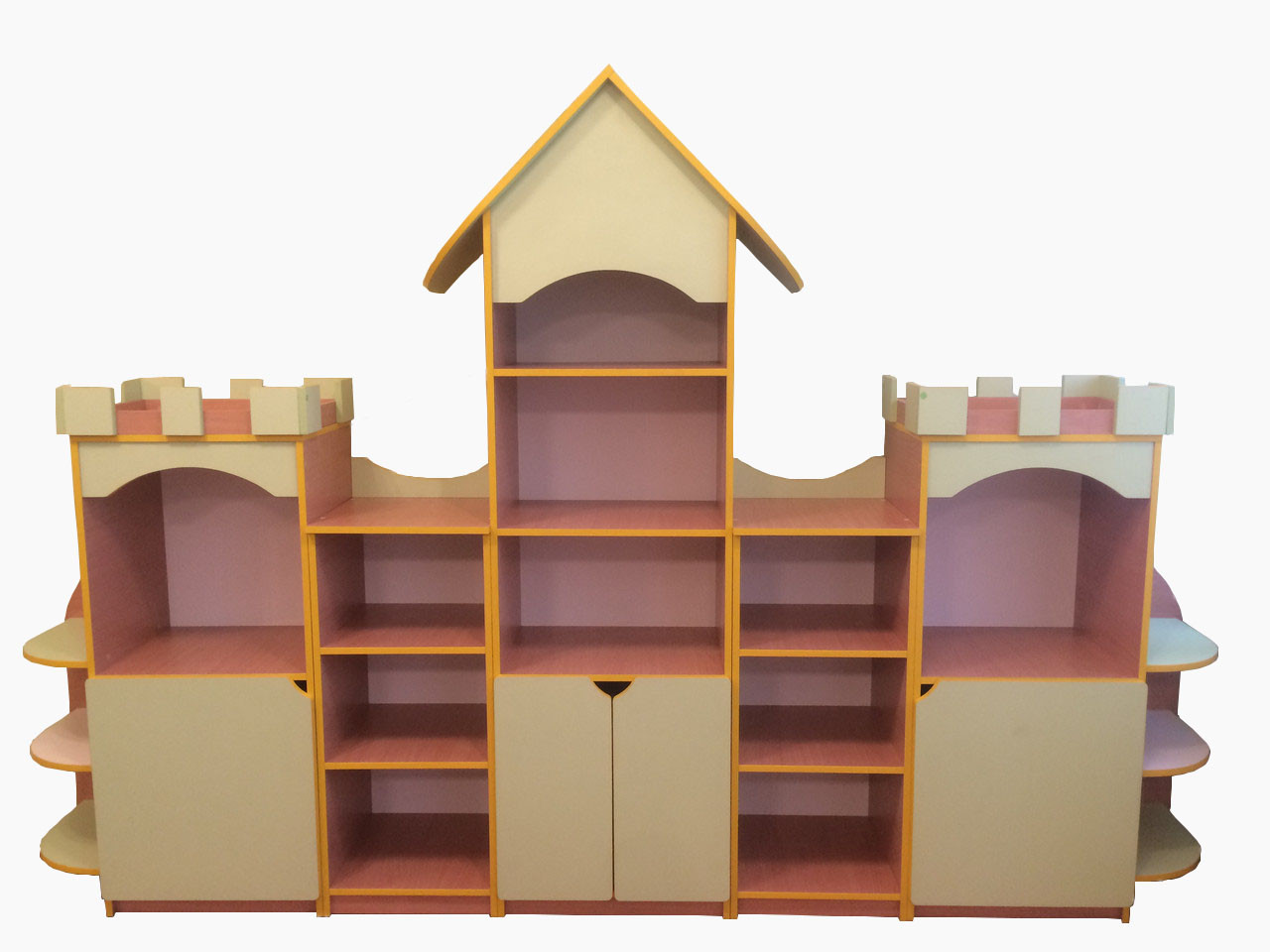 Шкаф блок для пособий и игрушек "Замок". Стеллаж детский, стенка для детского сада, дошкольных учреждений - фото 1 - id-p163552616