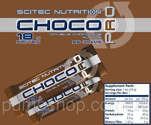 Протеїнові батончики Scitec Nutrition Choco Pro 55 г, фото 2