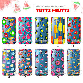 Прозорий чохол із малюнком для HTC U11 Plus (80 дизайнів)