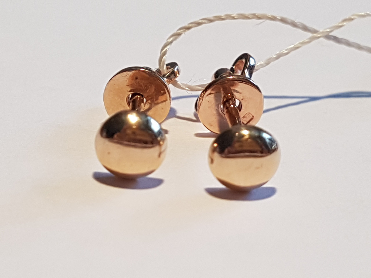 Золоті сережки-пуссети. СП105И, фото 1