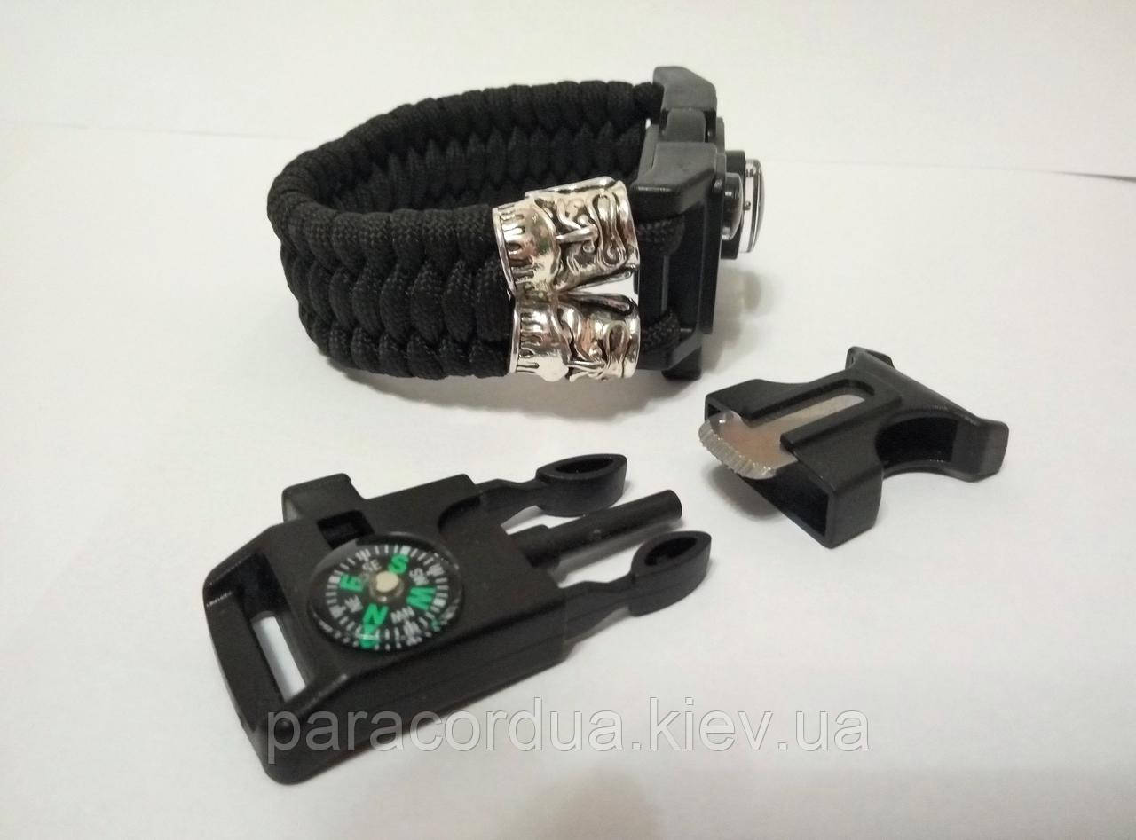 Браслет виживання з паракорда 5 в 1, з Бусиною