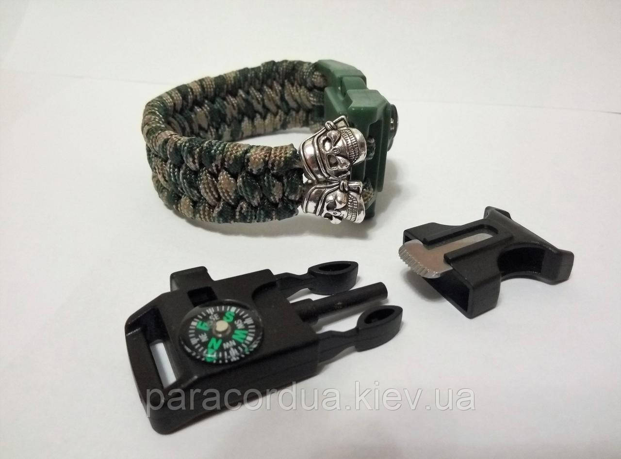 Браслет виживання з паракорда 5 в 1, з Бусиною