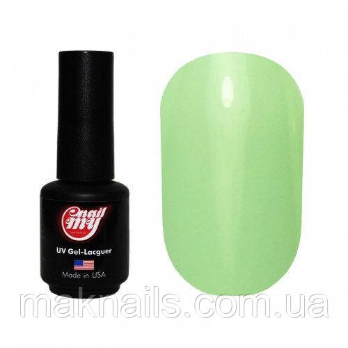 ГЕЛЬ ЛАК MY NAIL № 398 нежный молочно-мятный (пр-во Украина) 9мл.