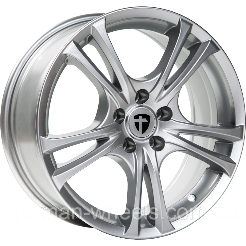 Диски від Tomason ( Томасон) модель EASY колір Silver Painted параметри 7.5J x 17" 4 x 108 ET 20, фото 1