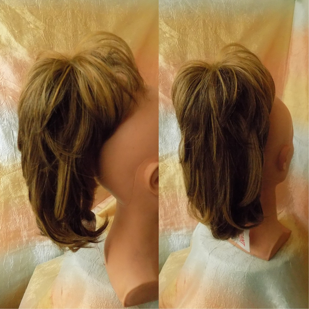 Хвіст шиньон каскад на крабі русявий с меліровкою L22A- 12Н124, фото 1