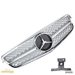 Решітка радіатора Mercedes W204 стиль C63 AMG (хром)