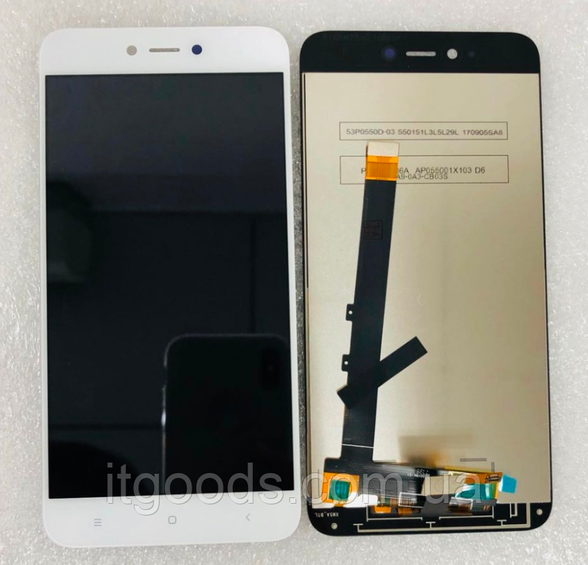 Оригінальний дисплей (модуль) + сенсор сенсор Xiaomi Redmi Note 5A | Redmi Note 5A Lite | Redmi Y1 Lite | MDG6 білий