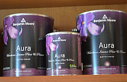 Акрилова матова фарба Aura Interior Matte Finish Benjamin Moore 3,78л, фото 3