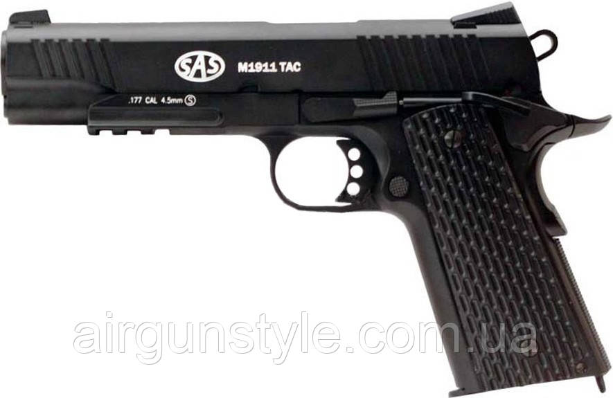 Пістолет пневматичний SAS M1911 Tactical (Colt) [KMB-77AHNS]