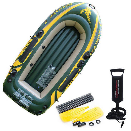Купить Лодка надувная Intex 68347 SeaHawk-2 Set 236 х 114 х 41 см ...