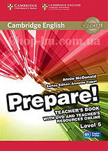 Cambridge English Prepare! 5 teacher's Book with DVD and teacher's Online Resources / Книга для вчителя