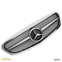 Решітка радіатора Mercedes W205 стиль C63 AMG (хром)