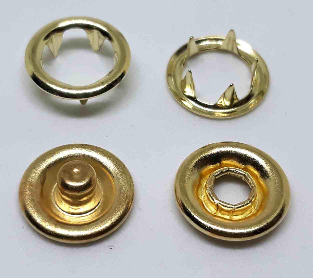 Кнопка BABY 9,5 золото Латунь (в пакованні 500 штук)