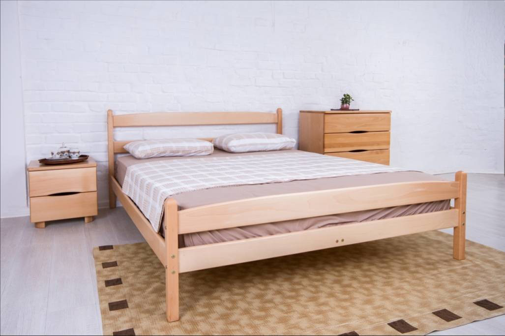 Ліжко дерев'яне Ліка з вилогою ТМ ОЛІМП