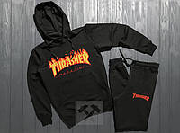 Спортивний костюм Thrasher чорного кольору (люкс) XS