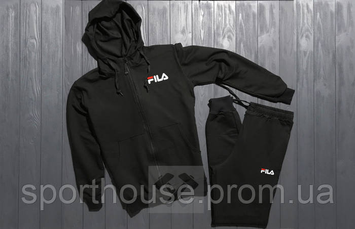 Спортивный костюм Фила мужской на змейке, костюм Fila трикотажный (на ...