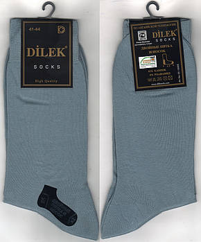 Шкарпетки чоловічі демісезонні х/б Dilek Exclusive, Туреччина, без шва, 39-42 розмір, сірі, 1927