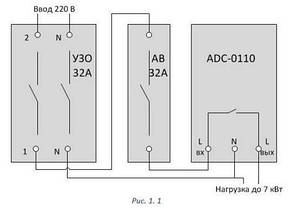 Реле захисту мережі однофазне ADC-0111-40A + БЕЗКОШТОВНА ДОСТАВКА, фото 2