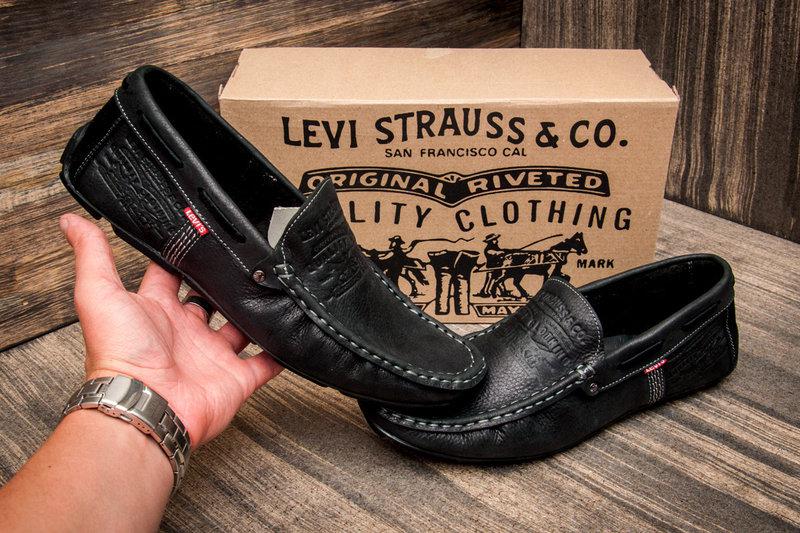 Шкіряні чоловічі мокасини Driving Rubber, фото 1