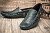 Шкіряні чоловічі мокасини Driving Rubber, фото 2