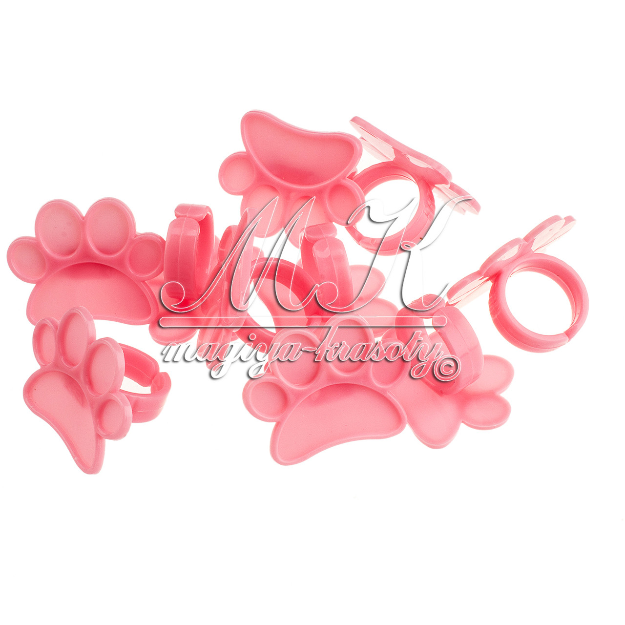 Палітра "Лапка" на палець для акрилових фарб, 10 шт./паковання