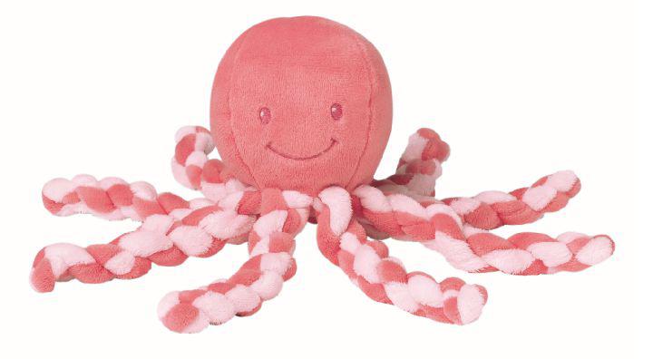 Nattou — М'яка іграшка Lapiduo Octopus (кораловий), 23 см