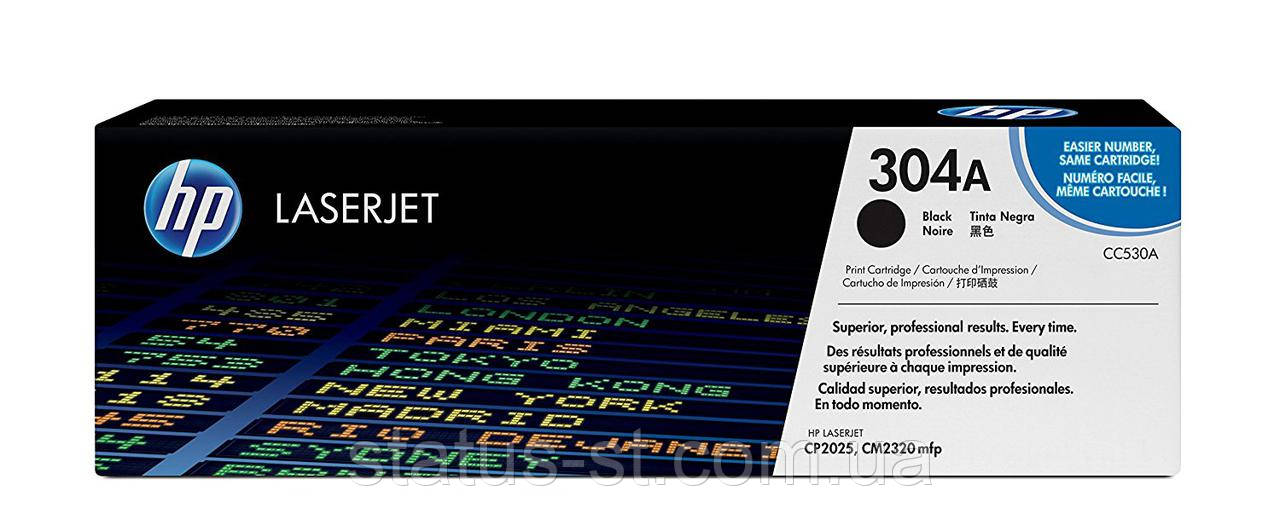 Заправка картриджа HP 304A black CC530A до принтера Color LaserJet LJ CM2320nf, CM2320fxi, CP2025dn, CP2025n