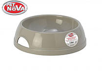 Миска пластикова для собак Pet Nova 770 мл Сіра