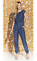 Женский летний брючный комбинезон Missue Zaps джинсового цвета, размер М