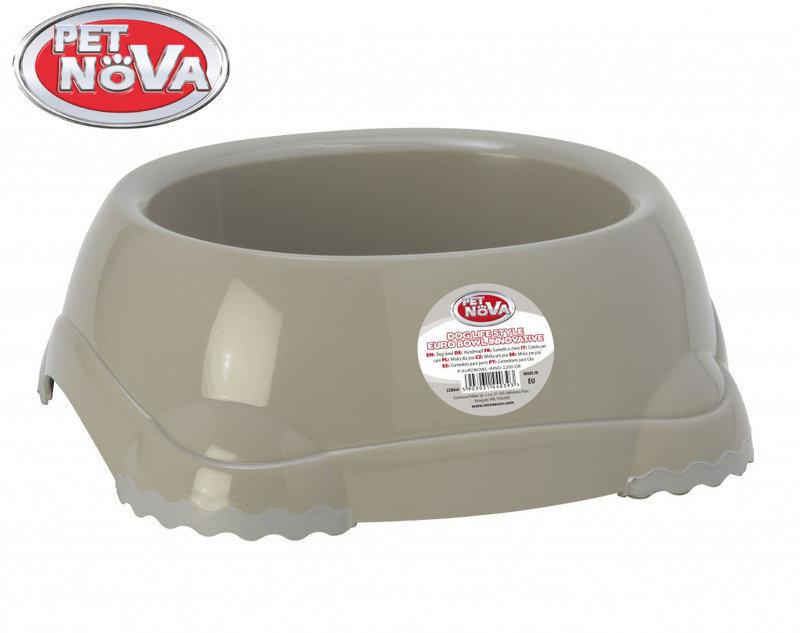 Миска нековзна для собак Pet Nova 1.25 л Сіра, фото 1