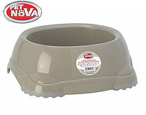 Миска нековзна для собак Pet Nova 1.25 л Сіра