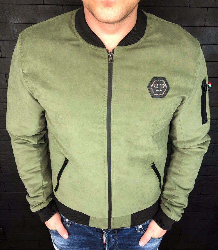 Вітровка чоловіча PHILIPP PLEIN D2041 зелена M, L