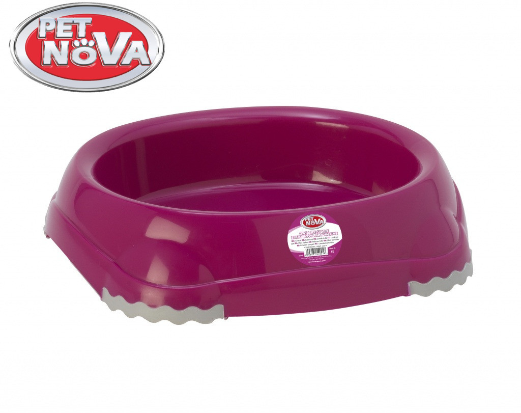Миска для котів овальна Pet Nova 210 ml рожевий P-EUROBOWL-INNO-210-PI