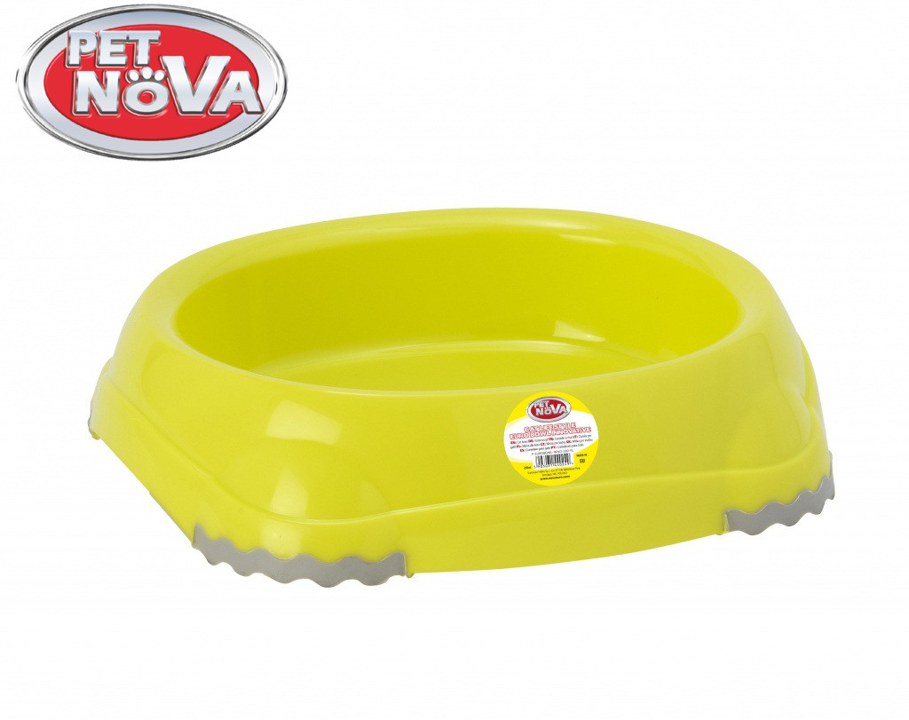 Миска для котів овальна Pet Nova 210 ml жовтий P-EUROBOWL-INNO-210-Yl