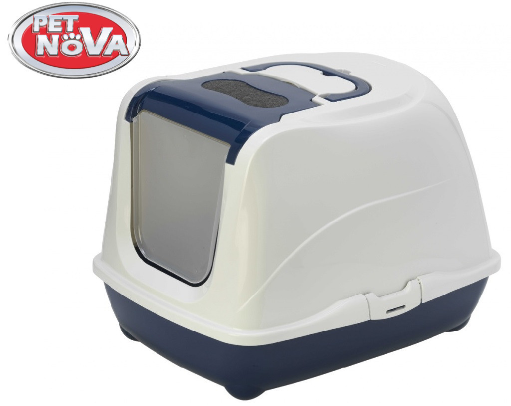 Закритий туалет Pet Nova CatLifePlus 50 см синій