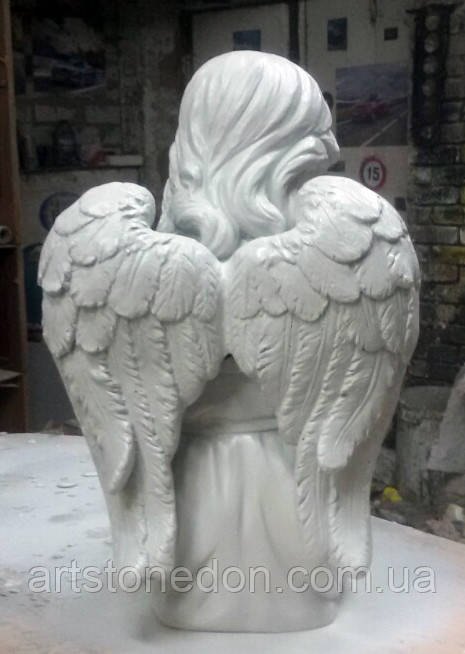 Ангелы из мрамора. Скульптура Ангела девочки № 88 из литьевого мрамора 50 см - фото 5 - id-p659216421