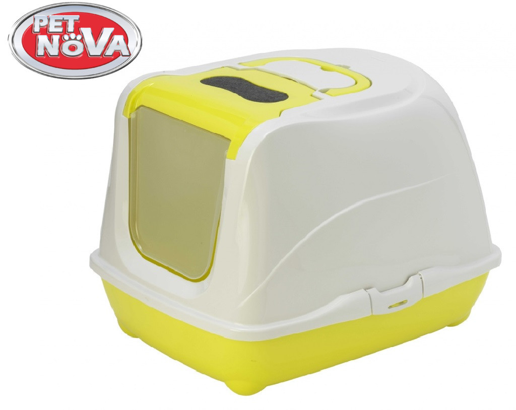 Закритий туалет Pet Nova CatLifePlus 57 см жовтий