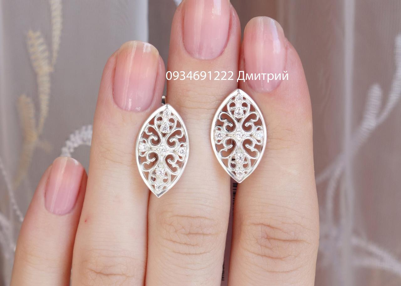 Срібні сережки Г40983