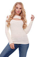 Стильний светр з прорізами, фото 1