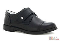 Туфли чёрные для мальчика на одну липучку (36 размер) Bartek