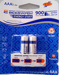 Акумулятори АAА HR03 Ni-MH 900mAh 1,2v АскоУкрем блистер 2шт