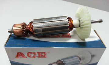 Якір (ротор) для УШМ болгарка Makita 9556 / 9557 / 9558 (166*32/ посадка 6 мм)