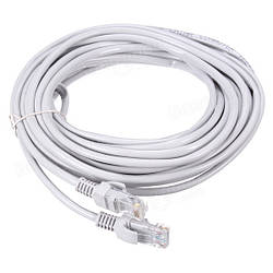 Патч-корд RJ45 10м, сетевой кабель UTP Cat.5E Lan