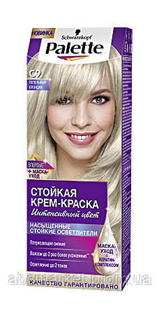 Стойкая крем-краска Palette С9 Пепельный блонд - 50 мл. - фото 1 - id-p360403880