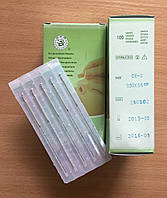 Голки акупунктурні 0,30*50 для рефлексотерапії з посрібленою ручкою стерильні 100 шт