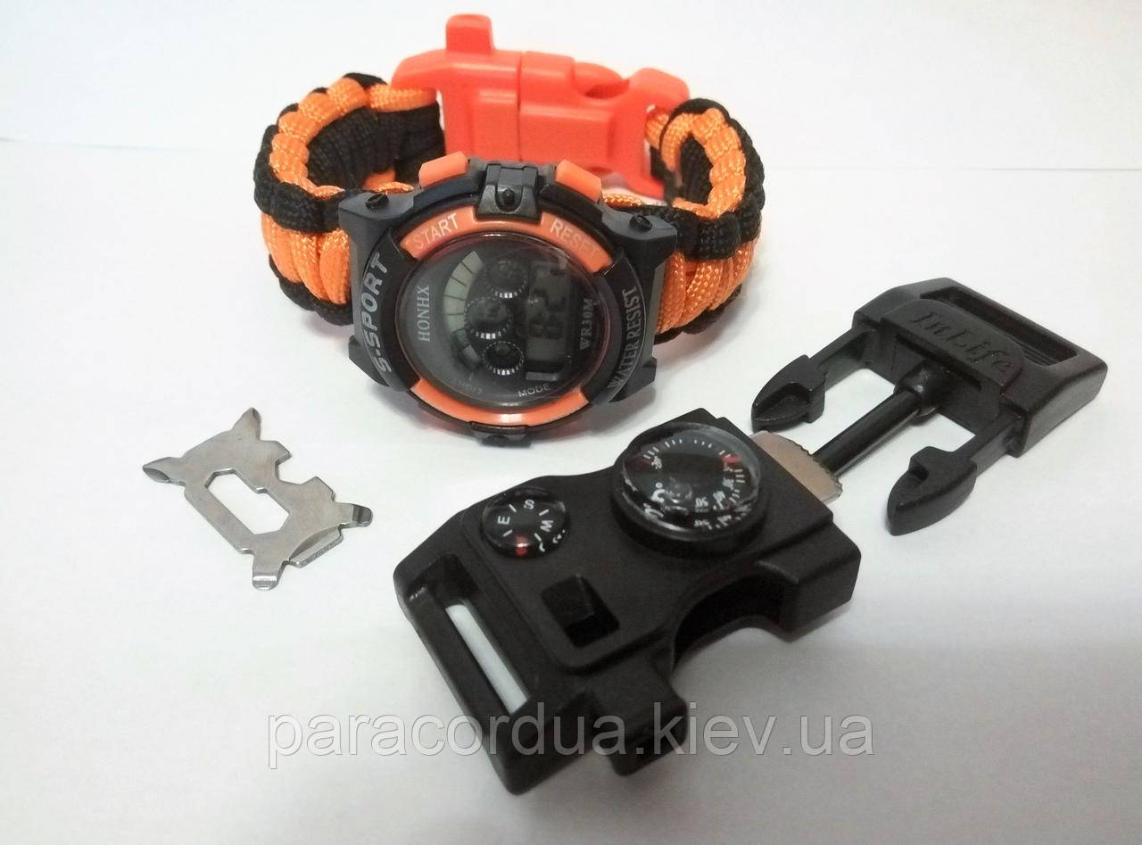 Годинник HONHX, браслет виживання 15 в 1,чоловічі Мультитул