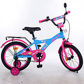 Велосипед дитячий PROF1 16д. T1664 Original girl,блакитно-рожевий
