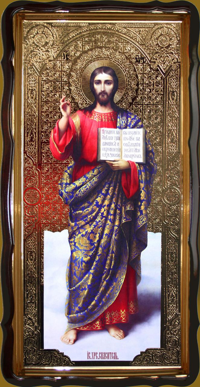 Ікона Спасителя ростова. 120х60см або 56х48см, фото 1