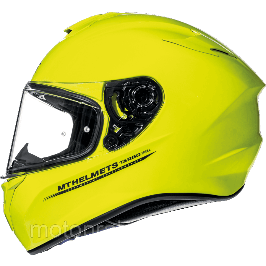 MT Targo Solid A3 Gloss Fluor Yellow, XS Мотошолом інтеграл