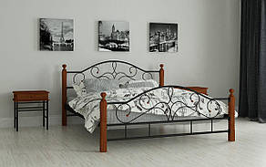 Кровать Гледис 140х190, Выбор цвета, Металлическая полуторная кровать